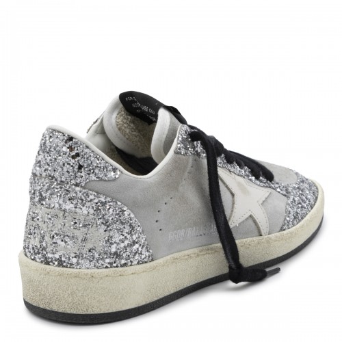 GREY LEATHER BALLSTAR SNEAKERS