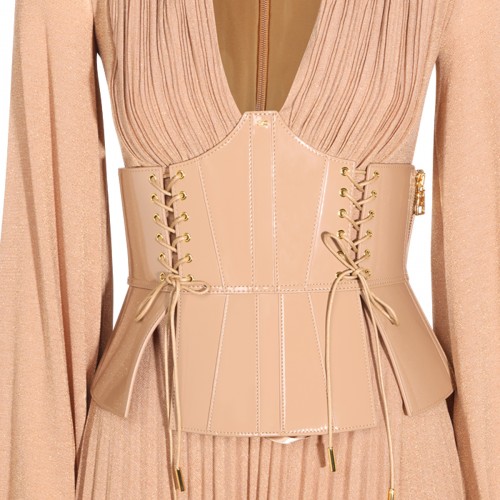 SUEDE LONG DRESS