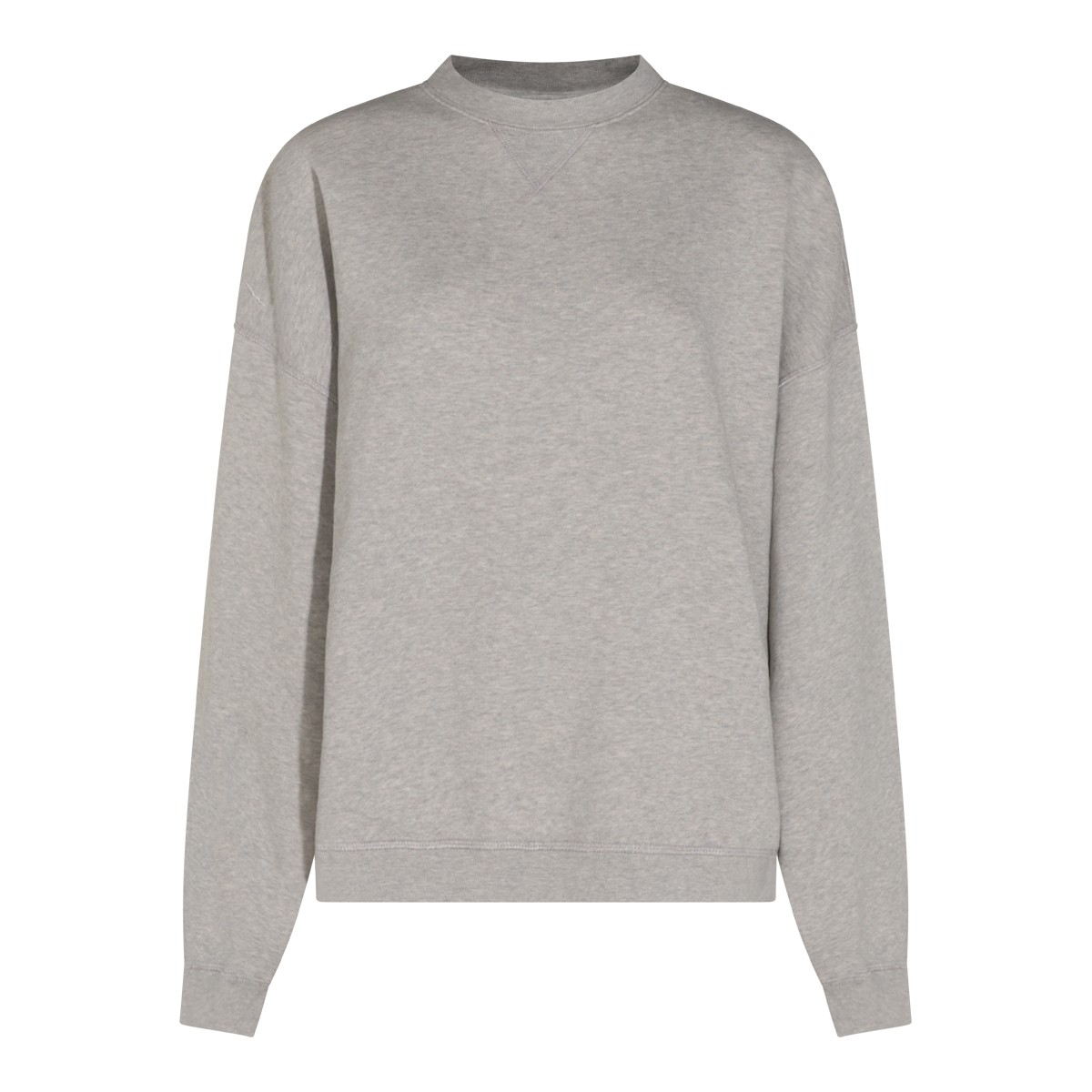 MELANGE GREY COTTON SWEATSHIRT