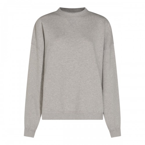 MELANGE GREY COTTON SWEATSHIRT