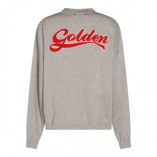 MELANGE GREY COTTON SWEATSHIRT