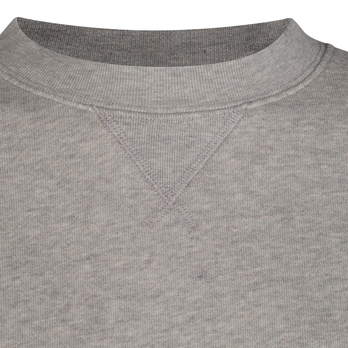 MELANGE GREY COTTON SWEATSHIRT