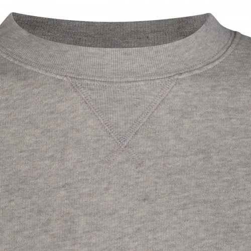 MELANGE GREY COTTON SWEATSHIRT