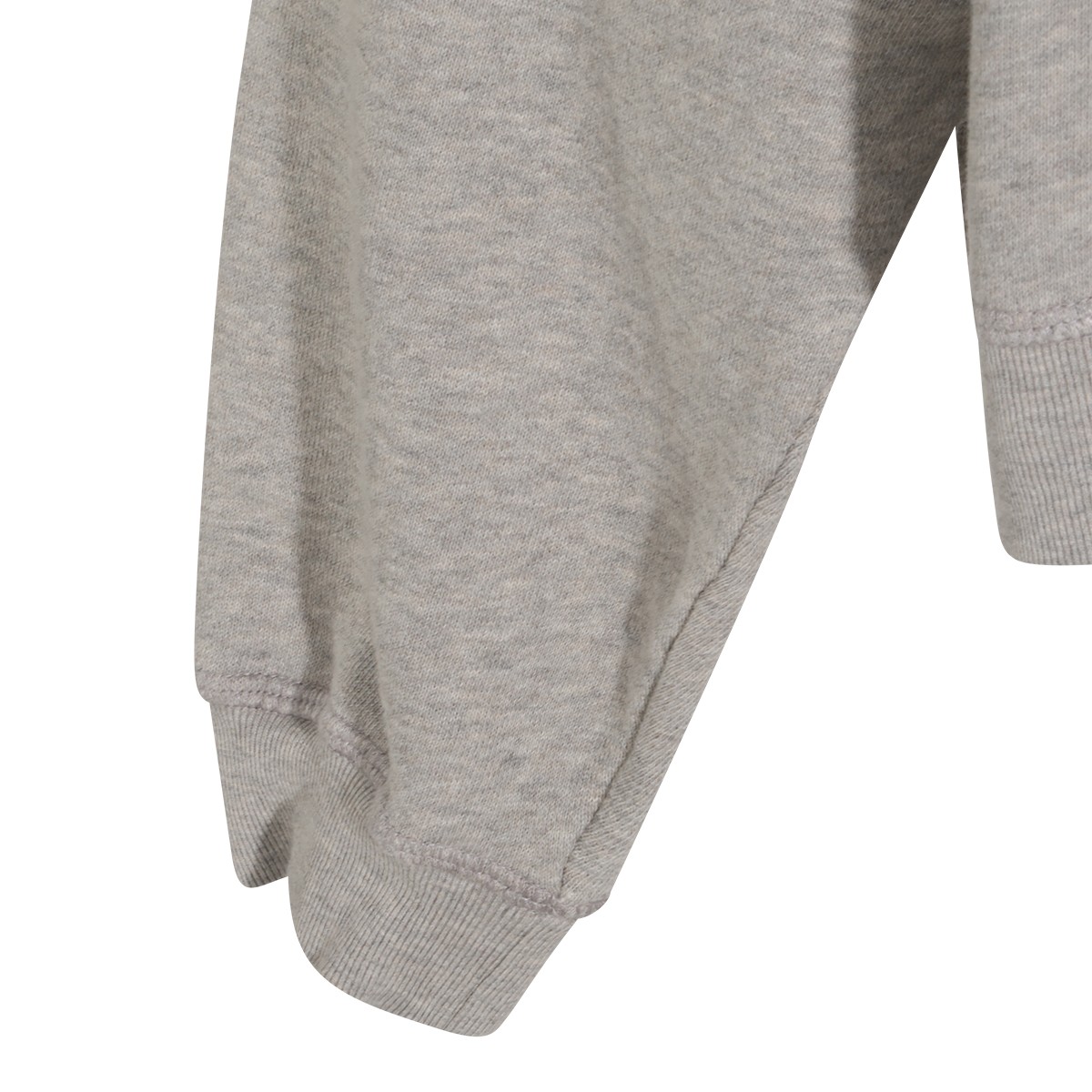 MELANGE GREY COTTON SWEATSHIRT