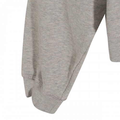 MELANGE GREY COTTON SWEATSHIRT