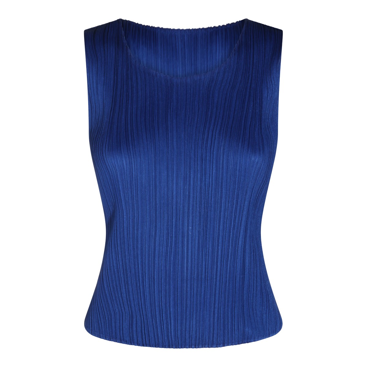 BLUE PLEATED TOP