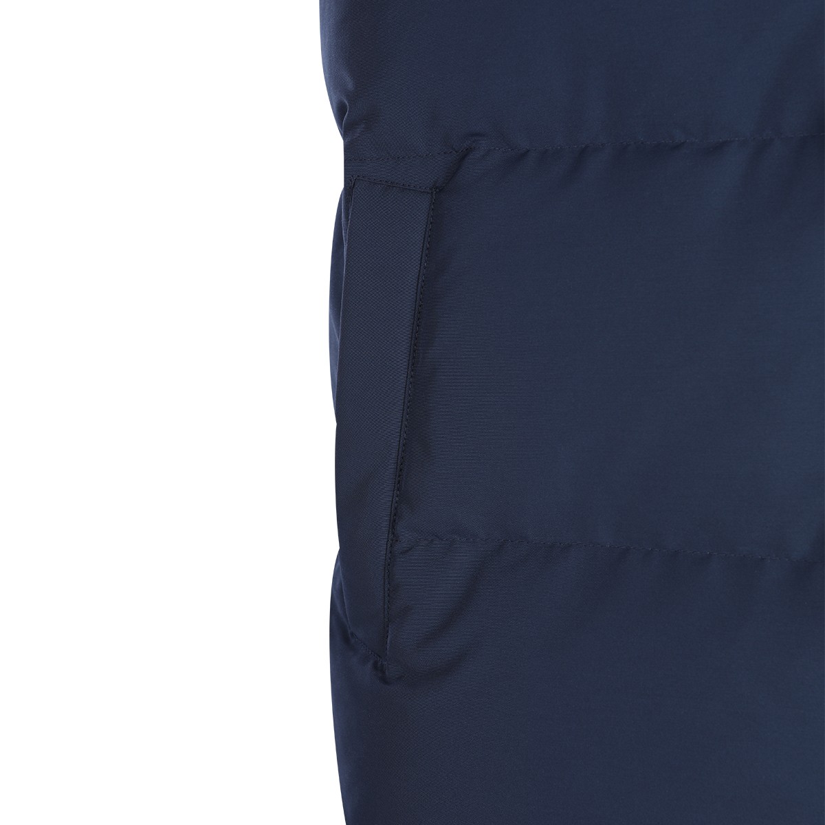 NIGHT BLUE WOOL VEST DOWN JACKET