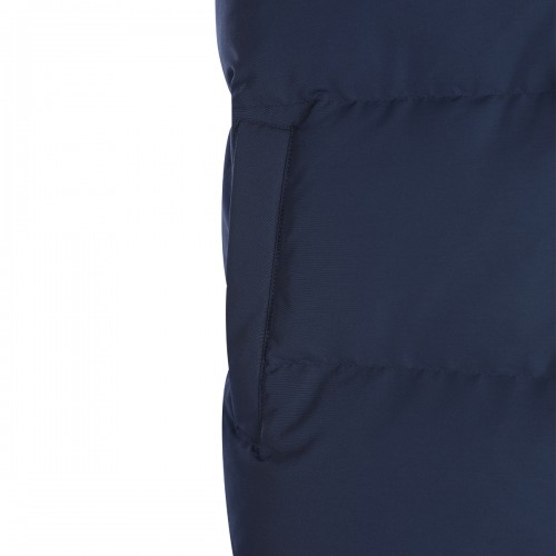 NIGHT BLUE WOOL VEST DOWN JACKET