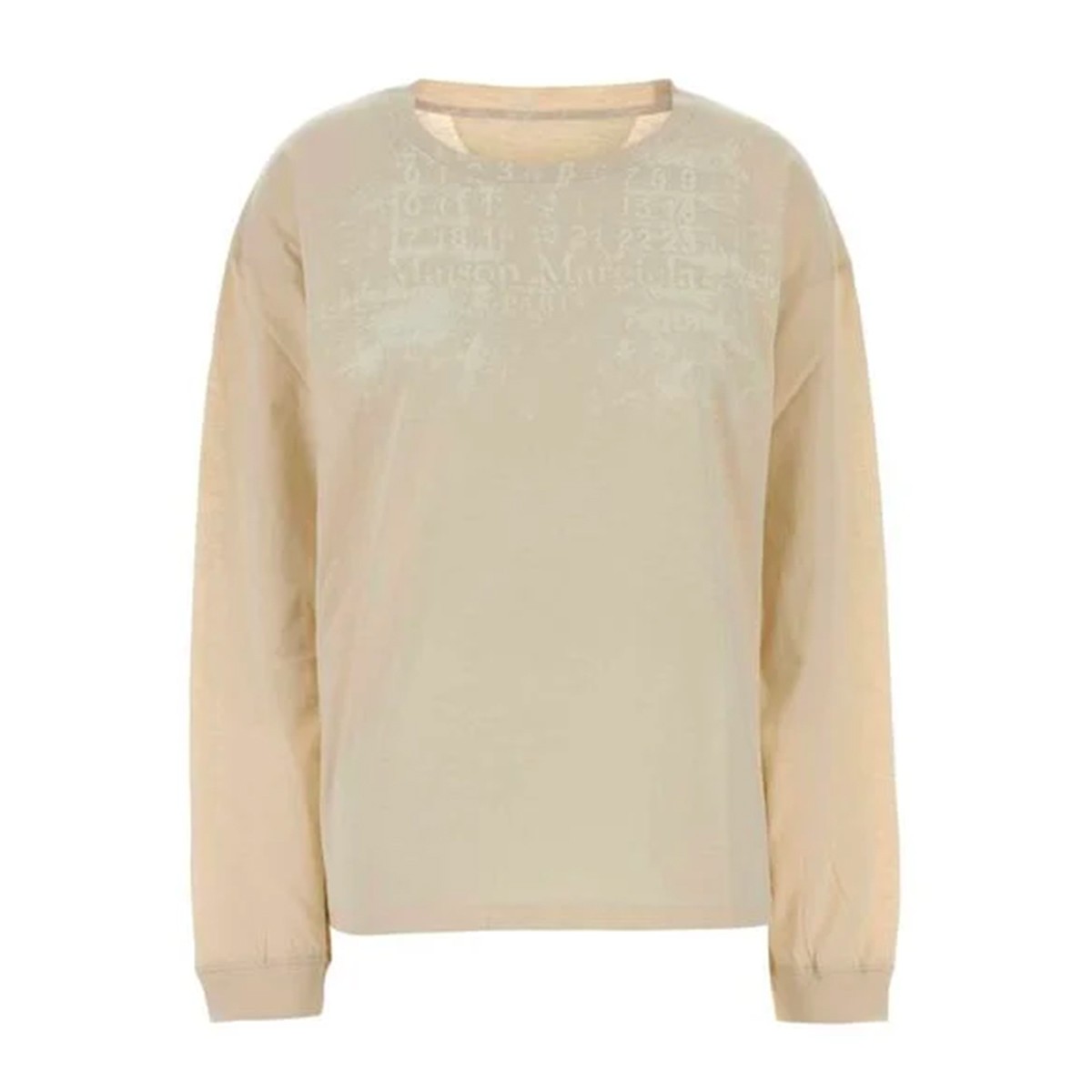 CREAM COTTON T-SHIRT
