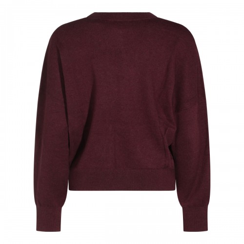 BURGUNDY COTTON MARISANS SWEATER