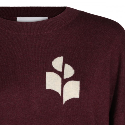 BURGUNDY COTTON MARISANS SWEATER