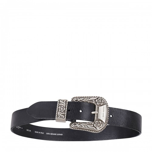 BLACK LEATHER BELT