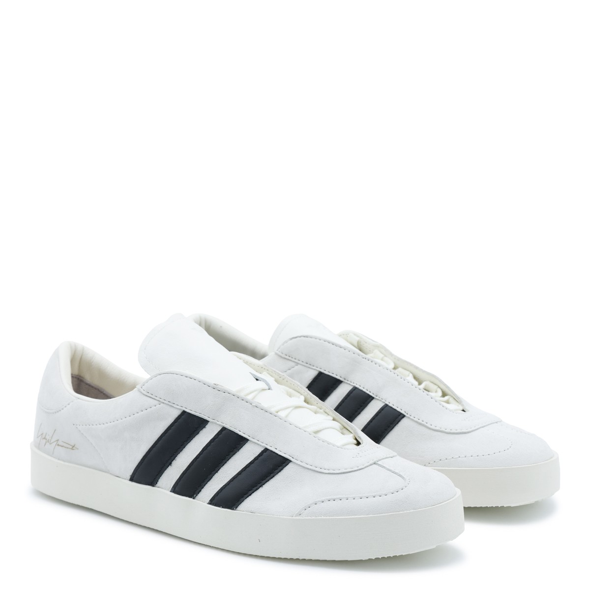 OFF WHITE AND BLACK LEATHER SNEAKERS