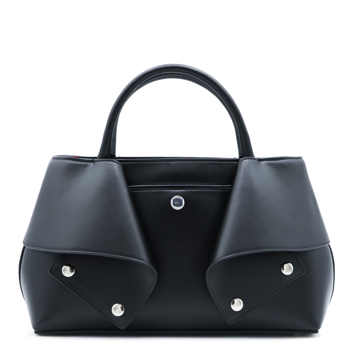 BLACK LEATHER MERCE TOTE