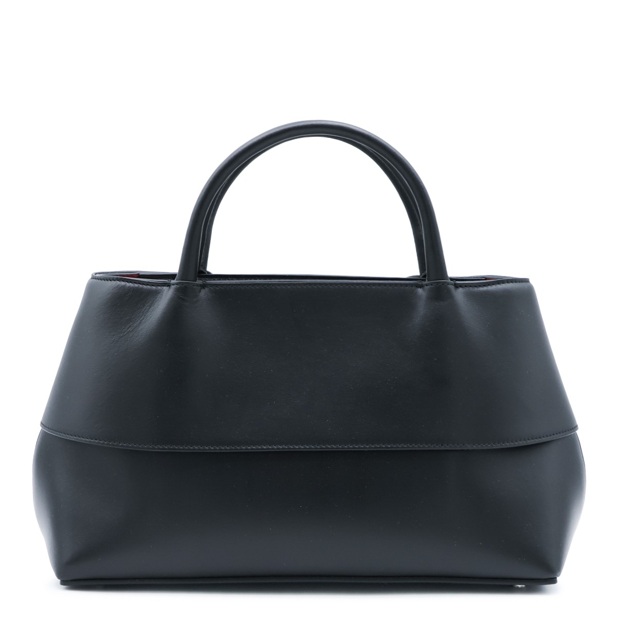 BLACK LEATHER MERCE TOTE