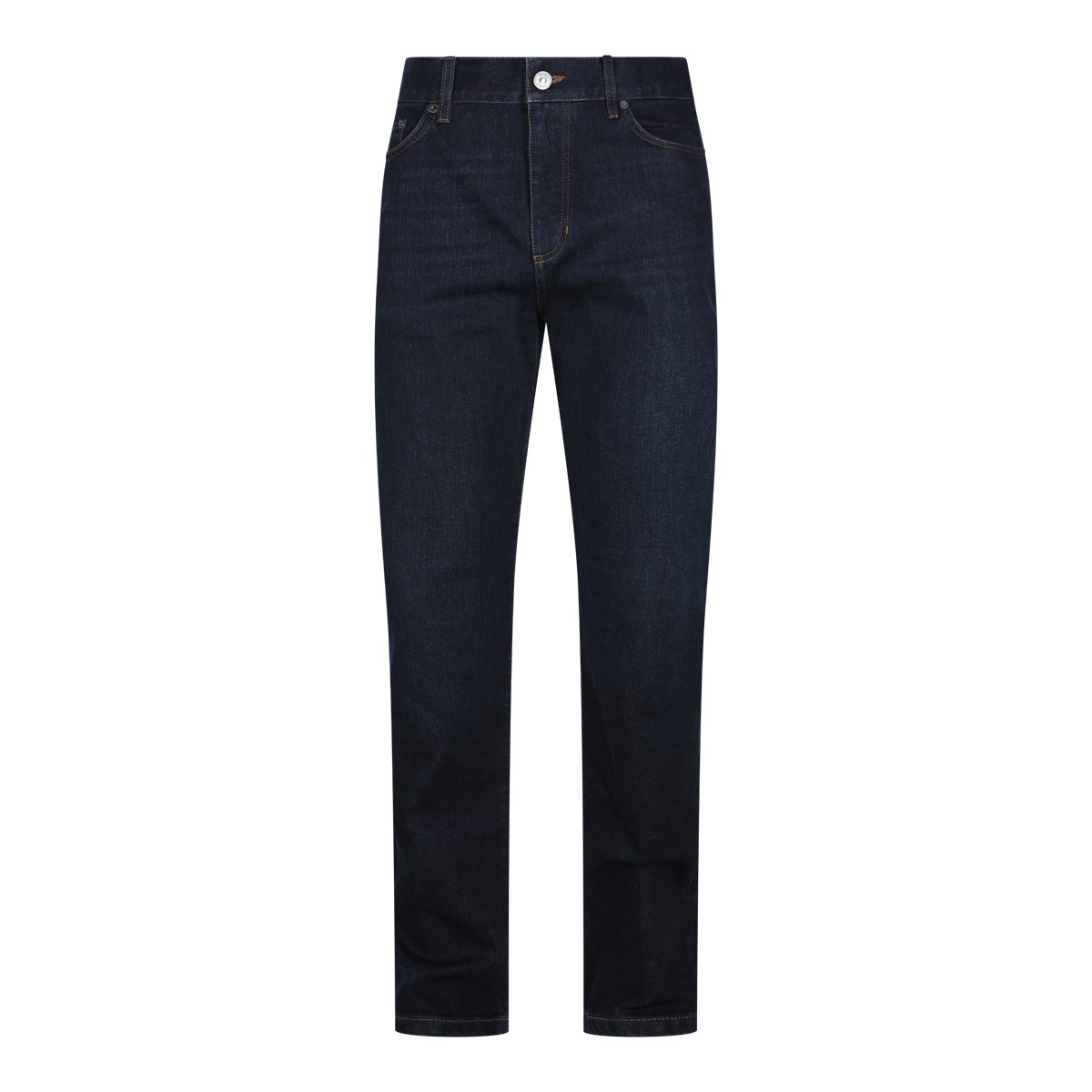 DARK BLUE COTTON STRETCH CLASSIC PANTS