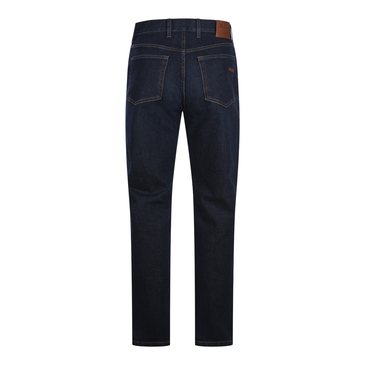 DARK BLUE COTTON STRETCH CLASSIC PANTS