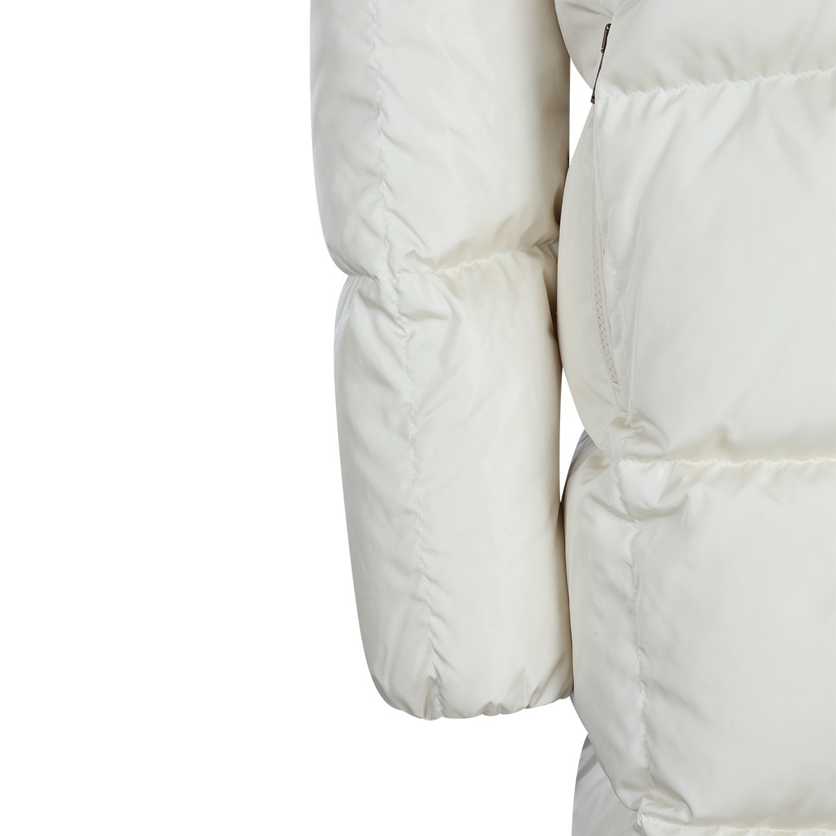 IVORY PUFFER LITTLE LONG DOWN JACKET