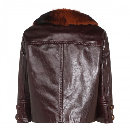DARK PURPLE LEATHER JACKET 2