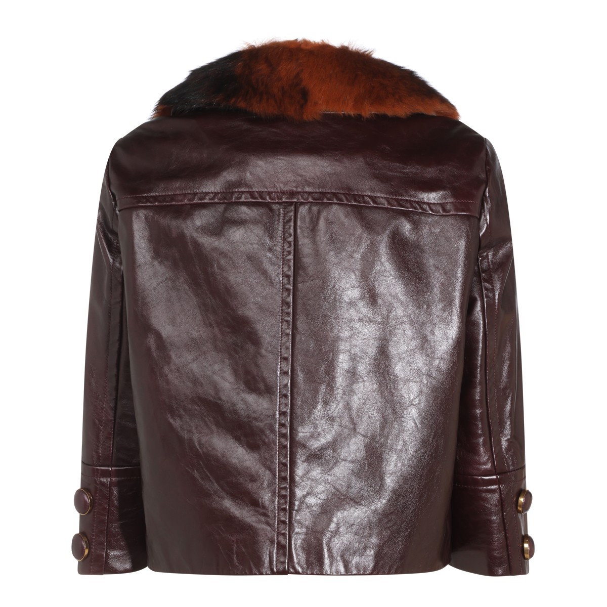 DARK PURPLE LEATHER JACKET