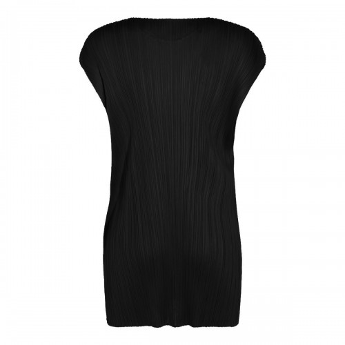 BLACK PLEATED MINI DRESS 2