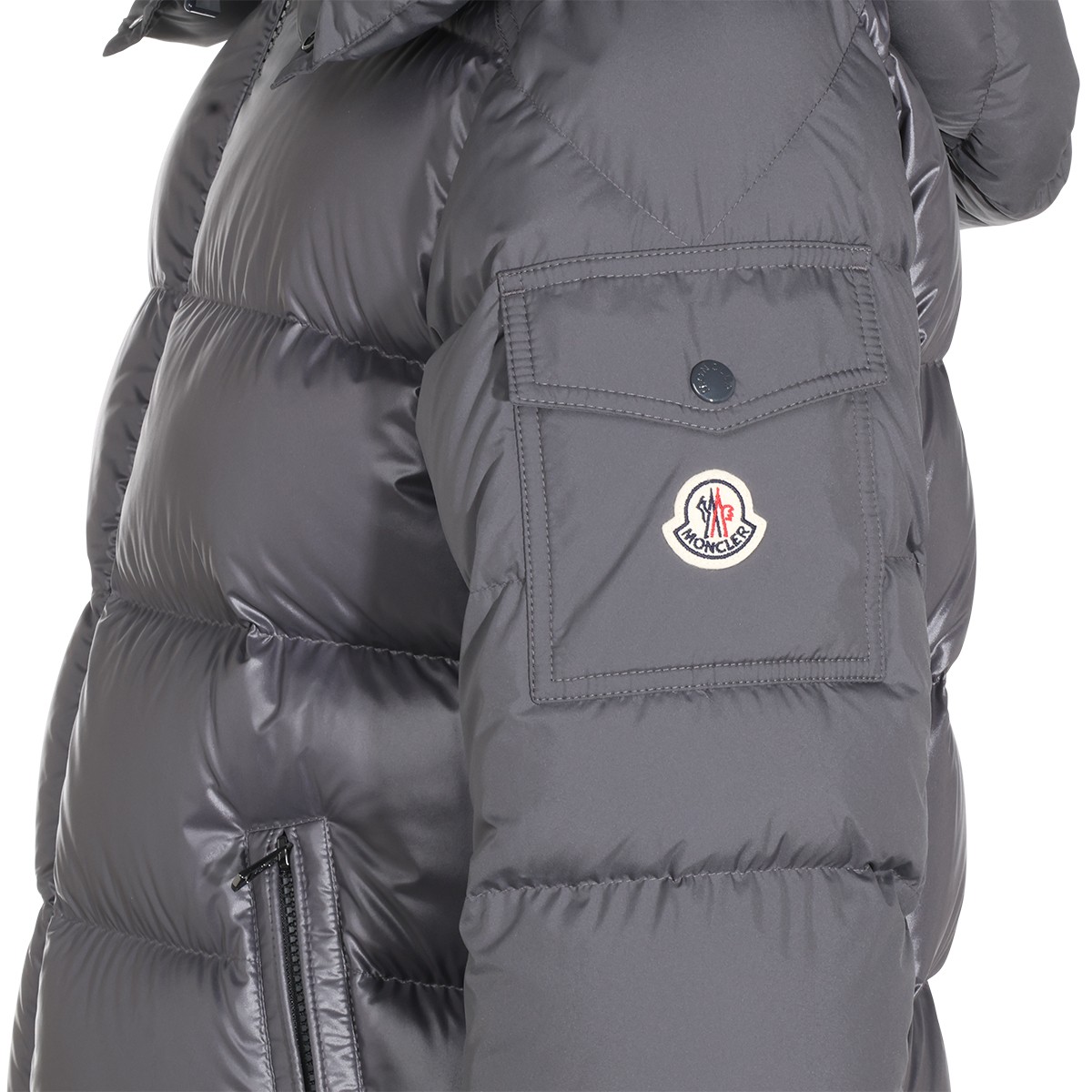 GREY PUFFER MAYA DOWN JACKET