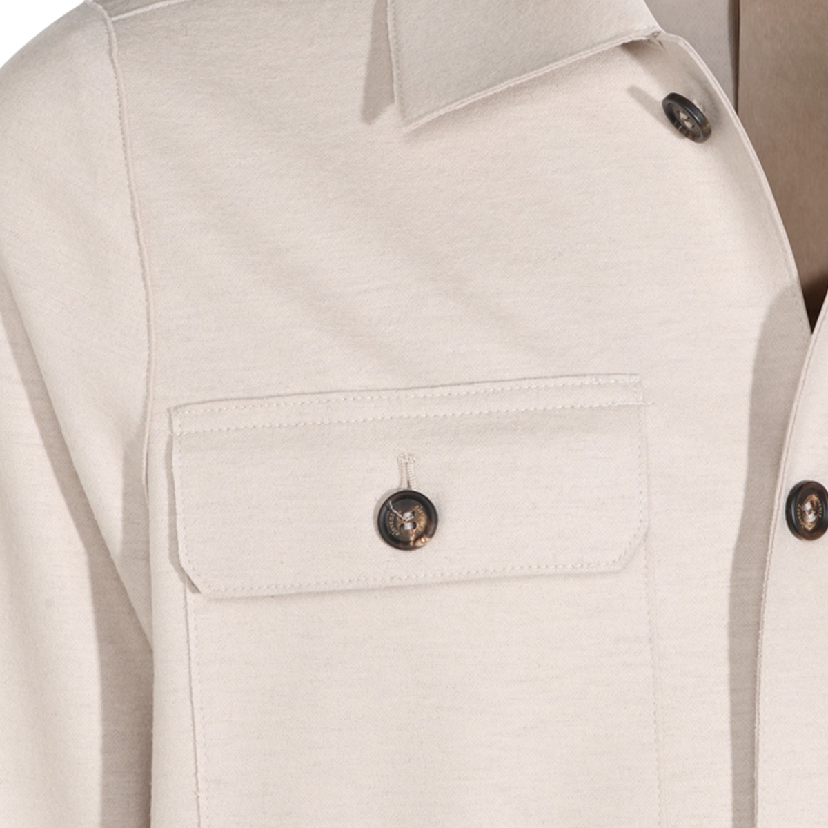 SAND WOOL BLEND CASUAL JACKET