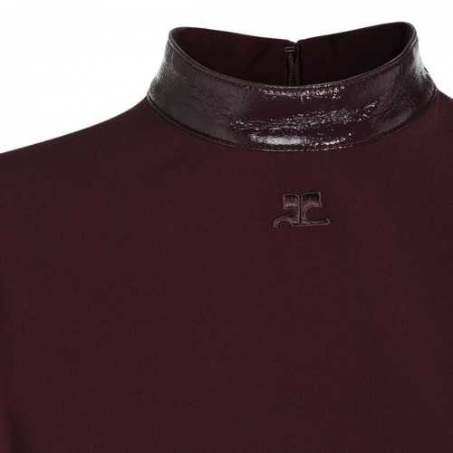 BURGUNDY MINI DRESS