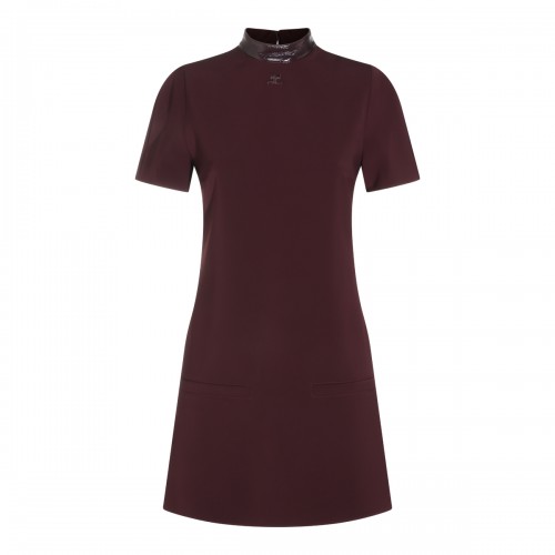 BURGUNDY MINI DRESS