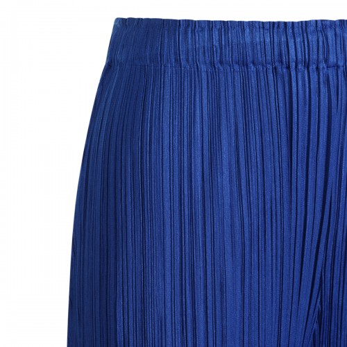 BLUE PLEATED PANTS