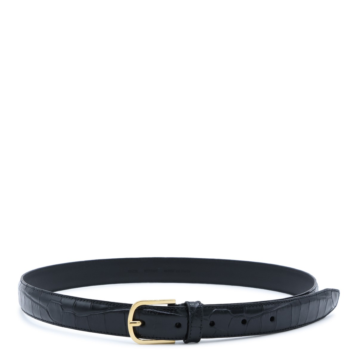 BLACK LEATHER BELT