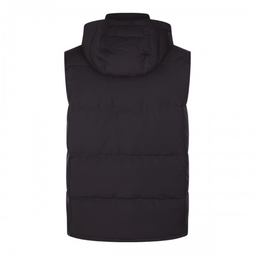 BORDEAUX WOOL VEST DOWN JACKET