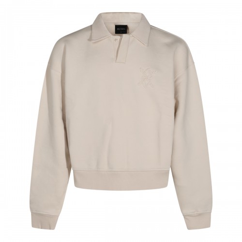 MOONBEAM BEIGE COTTON SWEATSHIRT