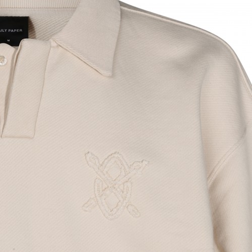 MOONBEAM BEIGE COTTON SWEATSHIRT