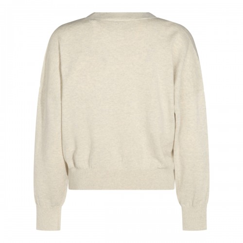 LIGHT GREY COTTON MARISANS SWEATER