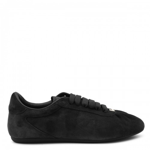 BLACK LEATHER SNEAKERS