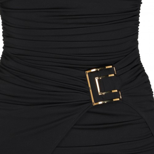 BLACK STRETCH LONG DRESS