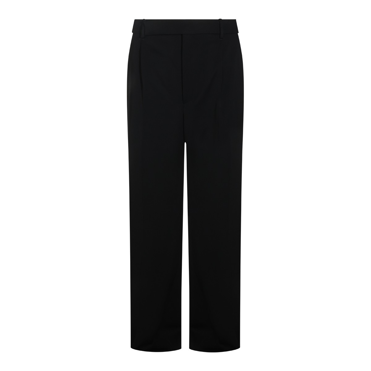 BLACK WOOL PANTS