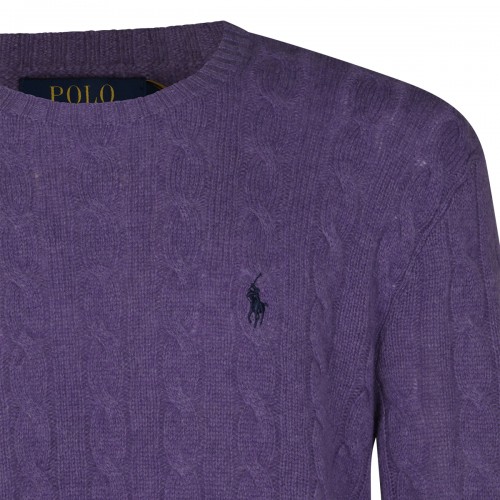PURPLE WOOL SWEATER