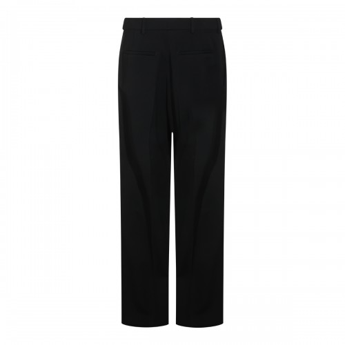 BLACK WOOL PANTS