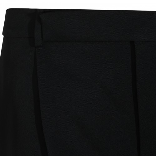 BLACK WOOL PANTS