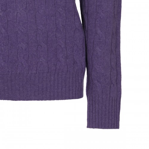 PURPLE WOOL SWEATER