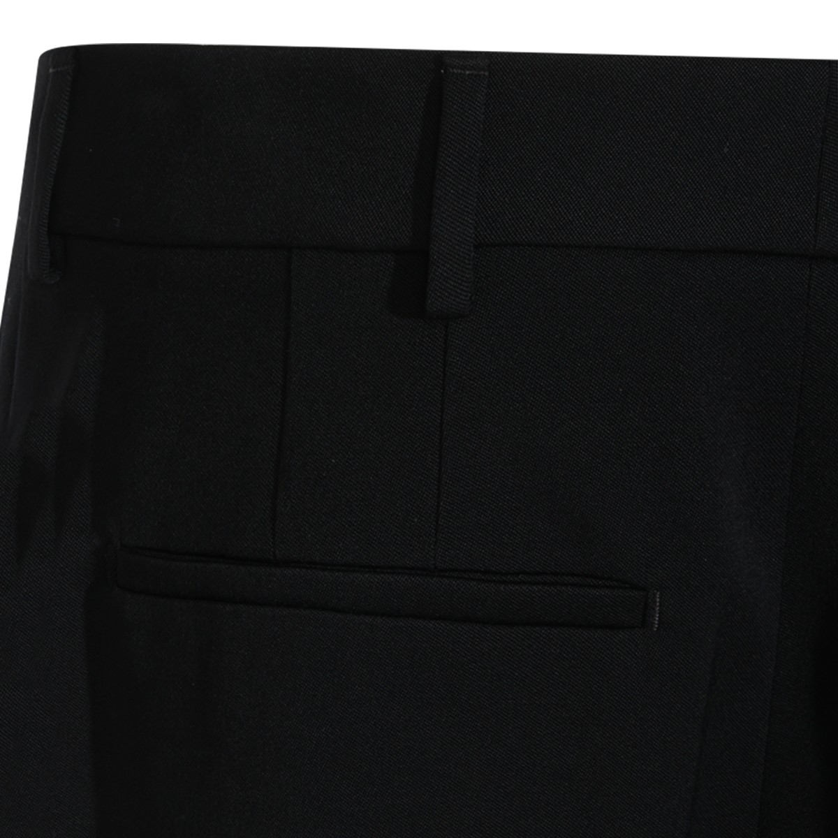 BLACK WOOL PANTS