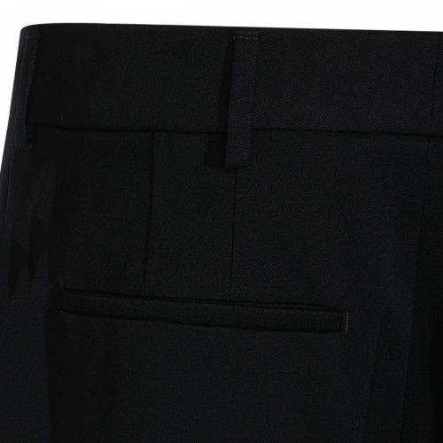 BLACK WOOL PANTS