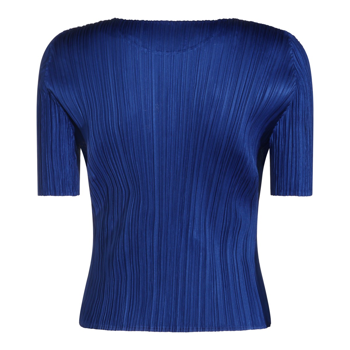 BLUE PLEATED TOP