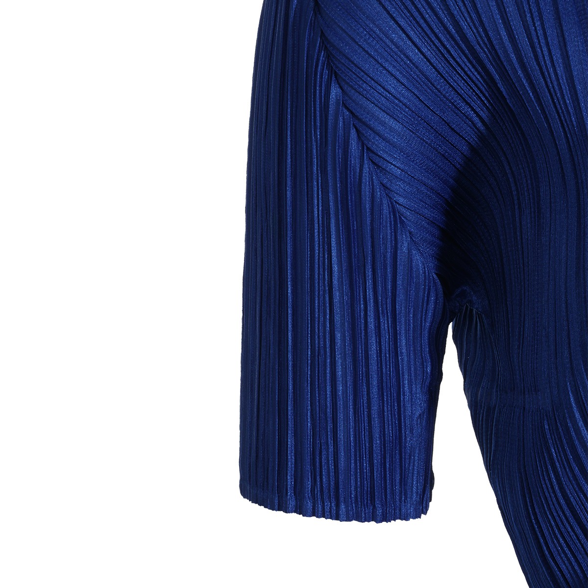 BLUE PLEATED TOP