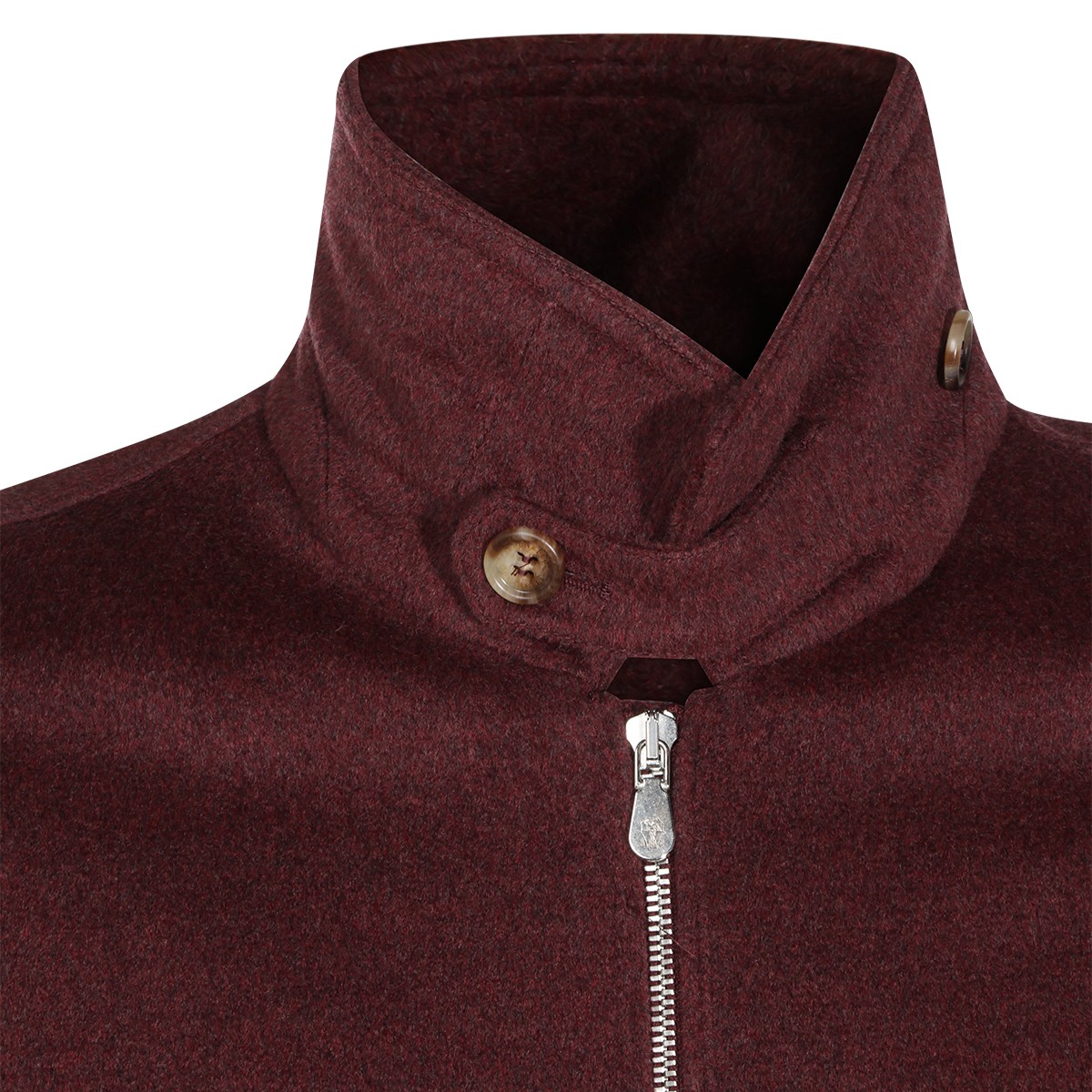 DARK RED VIRGIN WOOL CASUAL JACKET
