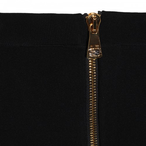 BLACK STRETCH PENCIL SKIRT