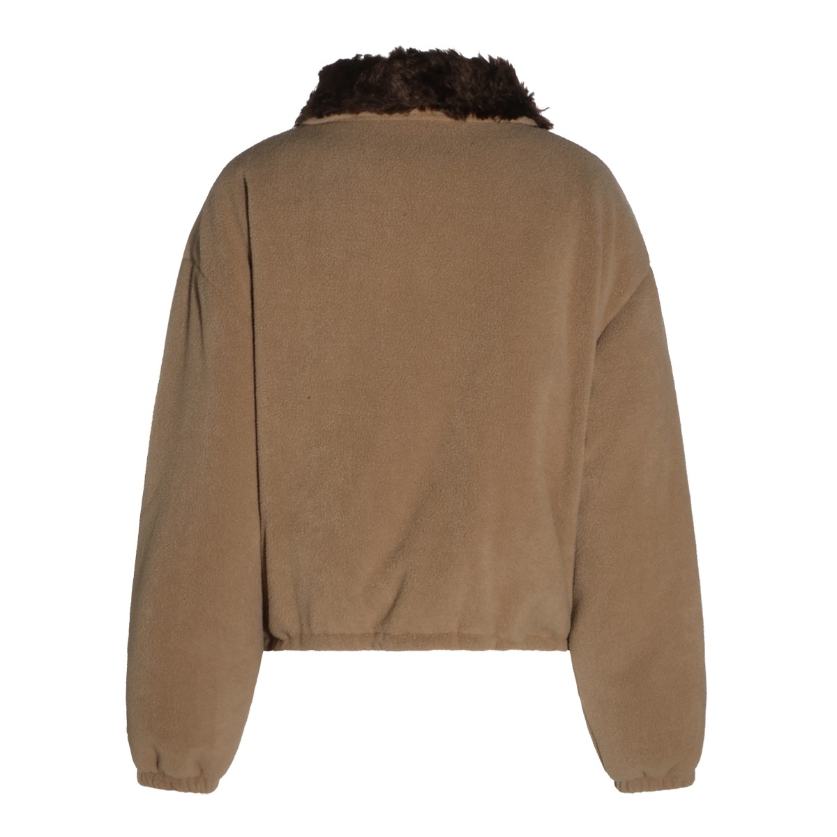 CAMEL VIRGIN WOOL DOWN JACKET