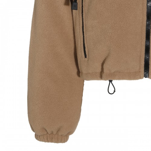 CAMEL VIRGIN WOOL DOWN JACKET